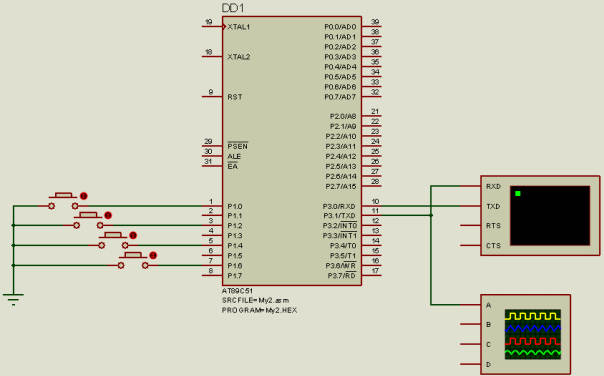 Моделирование схем с микроконтроллерами в программе Proteus.Isis